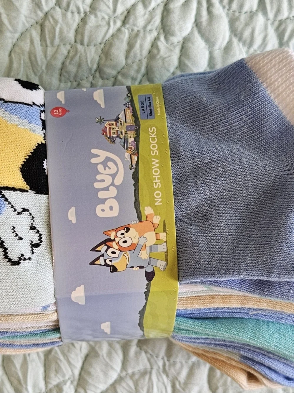 Bluey No-Show Socks for kids 12 Pair